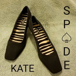 KATE SPADE "Square-toed kitty" heels * Sized 7